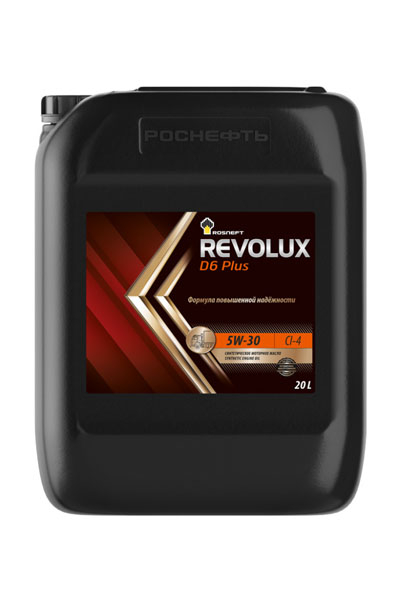 Масло моторное синтетическое ROSNEFT Revolux D6 plus 5W-30 CJ-4 20L