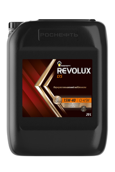 Масло моторное полусинтетическое ROSNEFT Revolux D5 15W-40 CJ-4/SM 20L