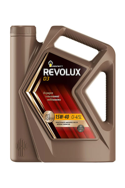Масло моторное минеральное ROSNEFT Revolux D3 15W-40 CI-4/SL 4L