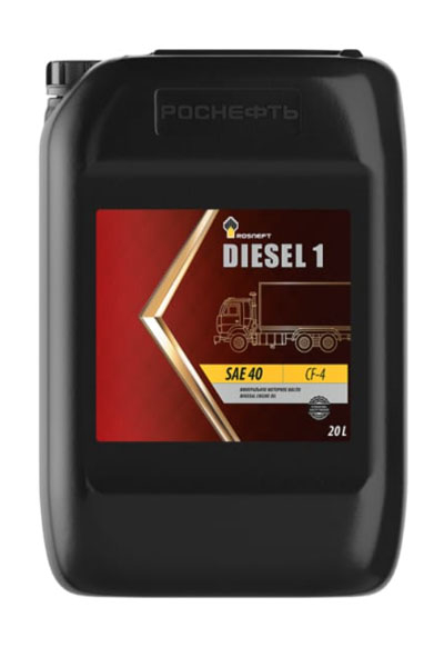 Масло моторное минеральное ROSNEFT Diesel 1 40 CF-4 20L