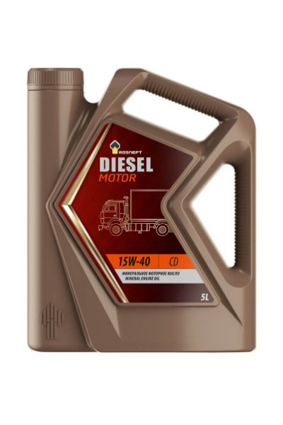 Масло моторное минеральное ROSNEFT Diesel Motor 15W-40 CD 5L