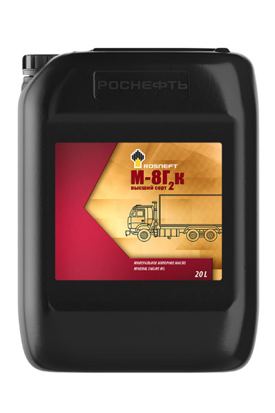 Масло моторное минеральное ROSNEFT М-8Г2к в/с 20 СС 20L