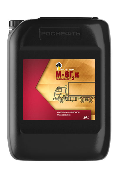 Масло моторное минеральное ROSNEFT М-8Г2к 1/с 20 СС 20L