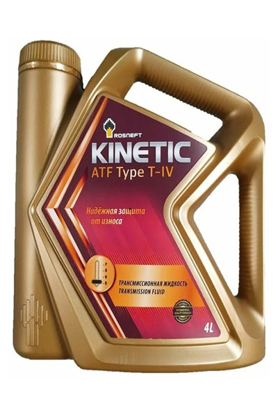 Жидкость трансмиссионная синтетическая ROSNEFT Kinetic ATF Type T-IV 4L