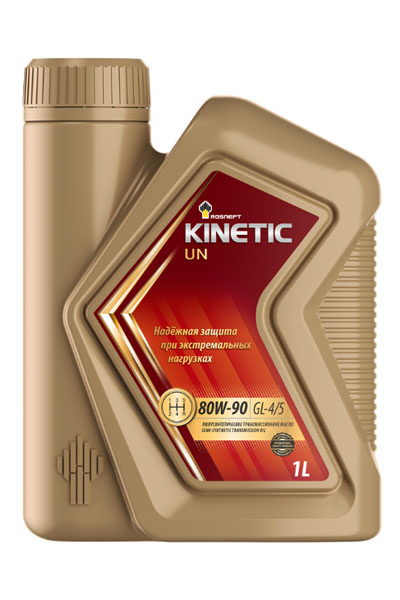 Масло трансмиссионное полусинтетическое ROSNEFT Kinetic UN 80W-90 1L
