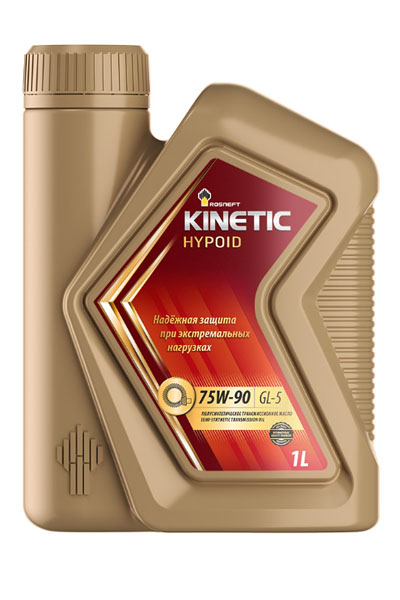 Масло трансмиссионное полусинтетическое ROSNEFT Kinetic Hypoid 75W-90 1L