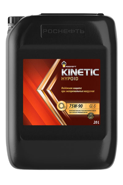 Масло трансмиссионное полусинтетическое ROSNEFT Kinetic Hypoid 75W-90 20L