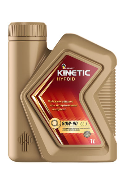 Масло трансмиссионное минеральное ROSNEFT Kinetic Hypoid 80W-90 1L