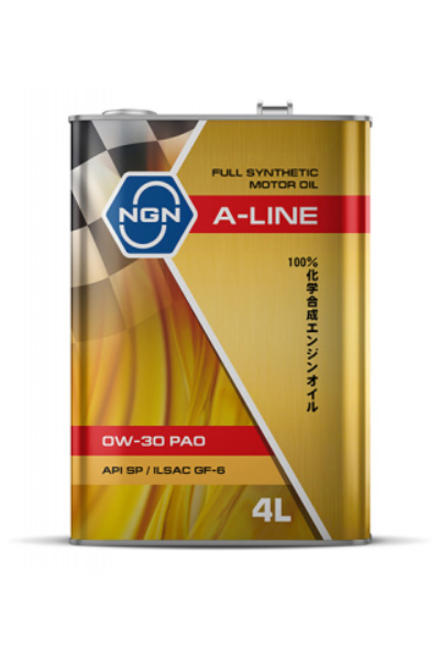 Масло моторное PAO-синтетическое NGN A-LINE PAO 0W-30 SP 4L