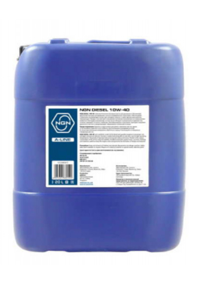 Масло моторное полусинтетическое NGN DIESEL A-LINE 10W-40 CF/SL 20L