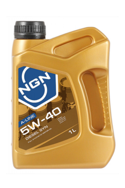 Масло моторное синтетическое NGN DIESEL SYN A-LINE 5W-40 CF/SN 1L