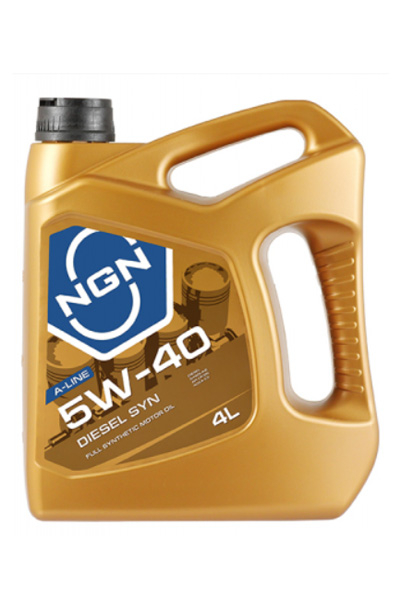 Масло моторное синтетическое NGN DIESEL SYN A-LINE 5W-40 CF/SN 4L