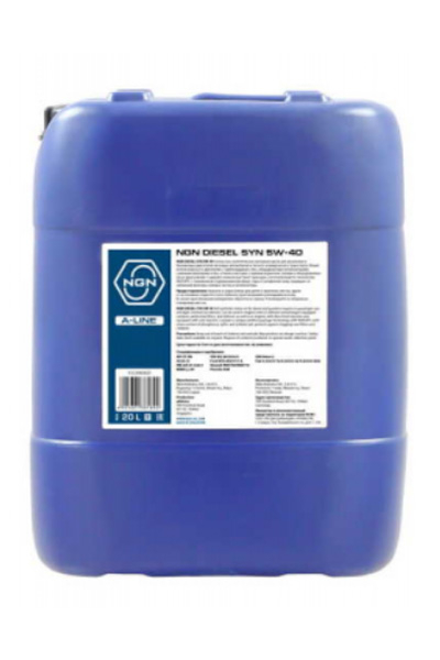 Масло моторное синтетическое NGN DIESEL SYN A-LINE 5W-40 CF/SN 20L
