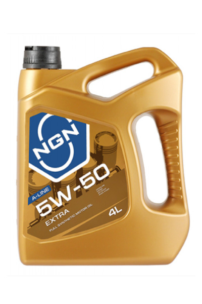 Масло моторное синтетическое NGN EXTRA A-LINE 5W-50 SN/CF 4L