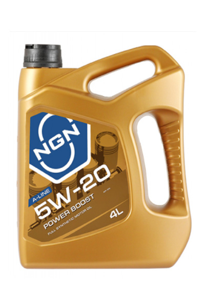 Масло моторное синтетическое NGN POWER BOOST A-LINE 5W-20 SN 4L
