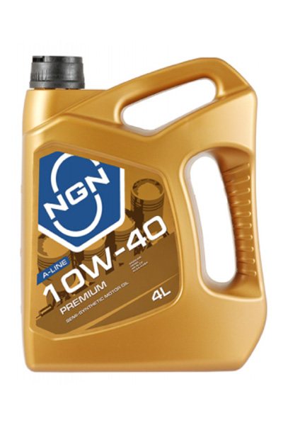 Масло моторное полусинтетическое NGN PREMIUM A-LINE 10W-40 SL/CF 4L