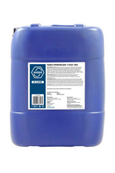 Масло моторное полусинтетическое NGN PREMIUM A-LINE 10W-40 SL/CF 20L