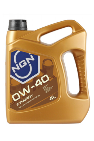 Масло моторное синтетическое NGN SYNERGY 0W-40 SN/CF 4L