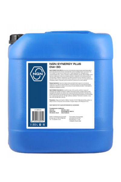 Масло моторное синтетическое NGN SYNERGY PLUS 0W-30 SL/CF 20L