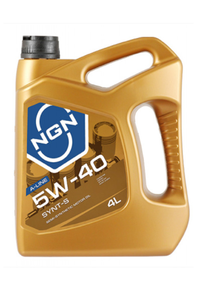 Масло моторное полусинтетическое NGN SYNT-S A-LINE 5W-40 SL/CF 4L