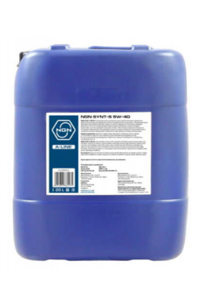 Масло моторное полусинтетическое NGN SYNT-S A-LINE 5W-40 SL/CF 20L