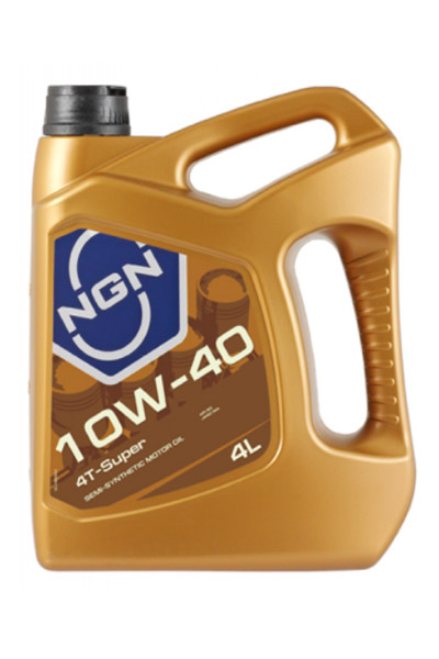 Масло моторное полусинтетическое NGN 4T-SUPER 10W-40 SL/SM/SN 4L