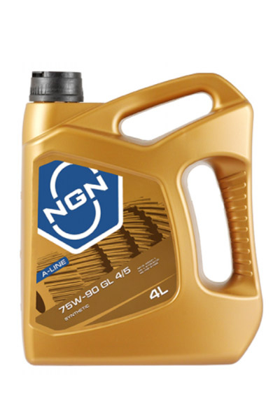 Масло трансмиссионное синтетическое NGN GL4/5 A-LINE 75W-90 4L