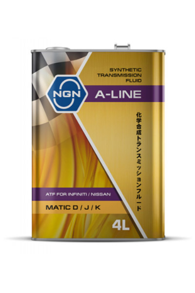 Жидкость трансмиссионная синтетическая NGN A-LINE ATF MATIC D/J/K 4L