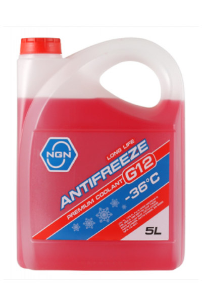 Антифриз NGN ANTIFREEZE G12 -36 красный 5L
