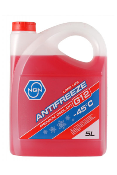 Антифриз NGN ANTIFREEZE G12 -45 красный 5L