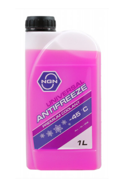 Антифриз NGN UNIVERSAL ANTIFREEZE -45 красно-фиолетовый 1L