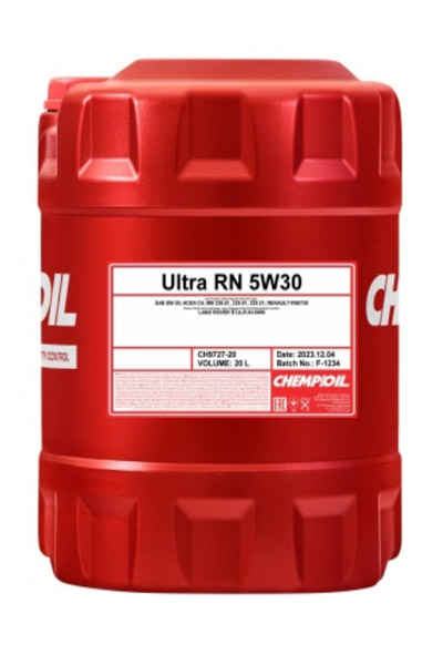 Масло моторное синтетическое CHEMPIOIL 9727 ULTRA RN 5W-30 C4 20L
