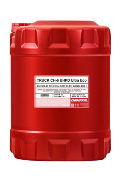 Масло моторное синтетическое CHEMPIOIL 9106 CH-6 TRUCK ULTRA ECO UHPD 10W-40 CI-4 20L