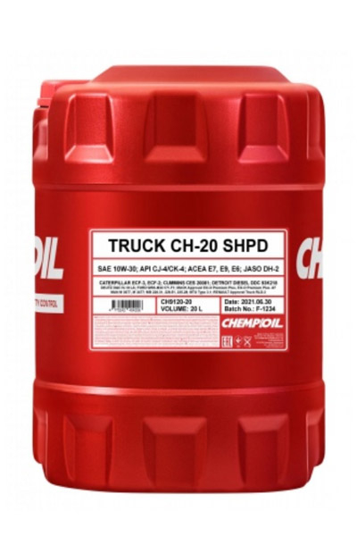 Масло моторное синтетическое CHEMPIOIL 9120 CH-20 TRUCK SHPD 10W-30 CJ-4/CK-4 20L