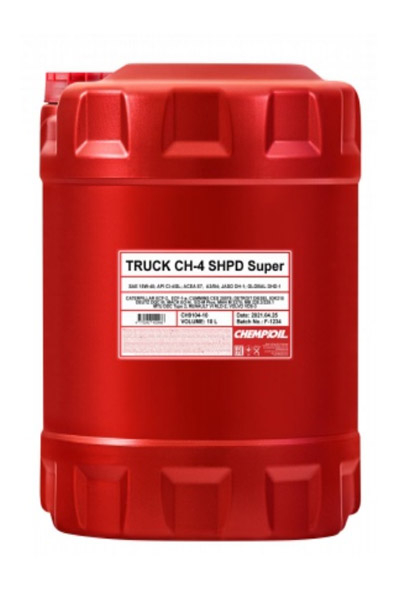Масло моторное полусинтетическое CHEMPIOIL 9104 CH-4 TRUCK SUPER SHPD 15W-40 CI-4 Plus/CI-4/CH-4/SL 10L