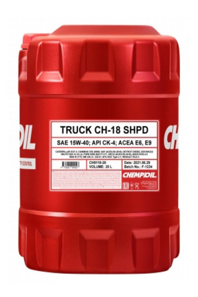 Масло моторное синтетическое CHEMPIOIL 9118 CH-18 SHPD 15W-40 CK-4 20L