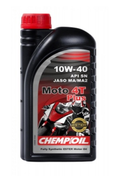 Масло моторное синтетическое CHEMPIOIL 9305 MOTO 4T PLUS 10W-40 SN 1L