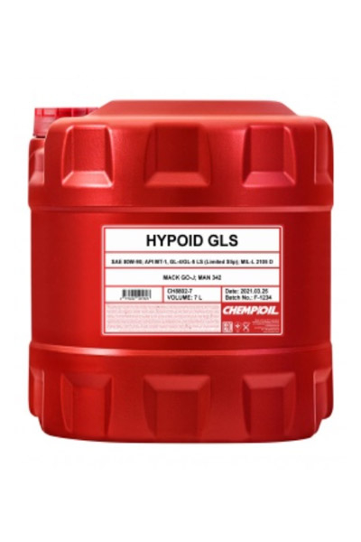 Масло трансмиссионное минеральное CHEMPIOIL 8802 HYPOID GLS 80W-90 GL-4/5 7L