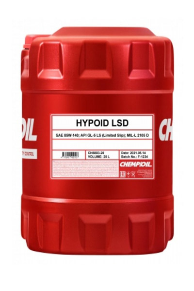 Масло трансмиссионное минеральное CHEMPIOIL 8803 HYPOID LSD 85W-140 GL-5 20L