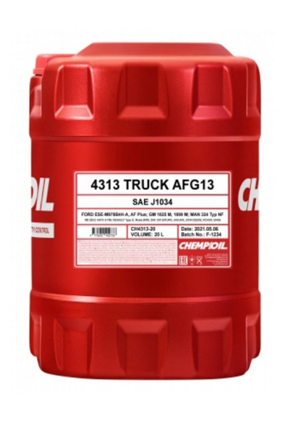 Жидкость охлаждающая CHEMPIOIL 4313 TRUCK AFG 13 J1034 20L