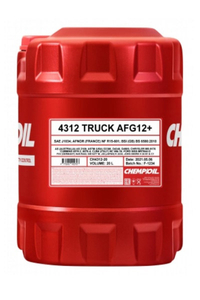 Жидкость охлаждающая CHEMPIOIL 4312 TRUCK AFG 12+ J1034 20L