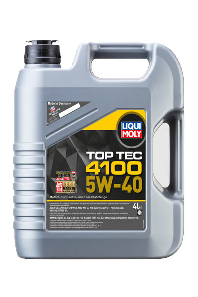 Масло моторное синтетическое LIQUI MOLY Top Tec 4100 5W-40 SN 4L