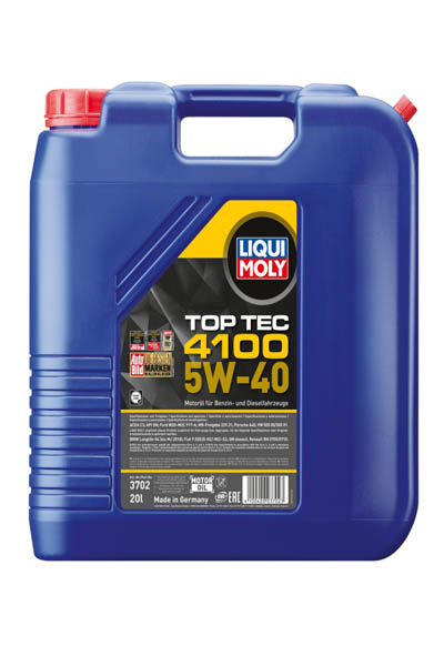Масло моторное синтетическое LIQUI MOLY Top Tec 4100 5W-40 SN 20L