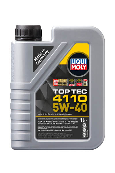 Масло моторное синтетическое LIQUI MOLY Top Tec 4110 5W-40 SN 1L