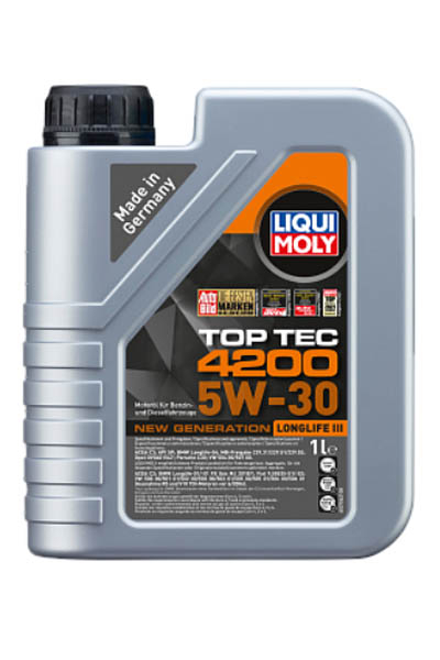 Масло моторное синтетическое LIQUI MOLY Top Tec 4200 New Generation 5W-30 SP 1L
