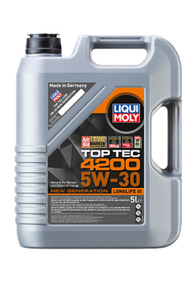 Масло моторное синтетическое LIQUI MOLY Top Tec 4200 New Generation 5W-30 SP 5L