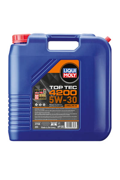 Масло моторное синтетическое LIQUI MOLY Top Tec 4200 New Generation 5W-30 SP 20L