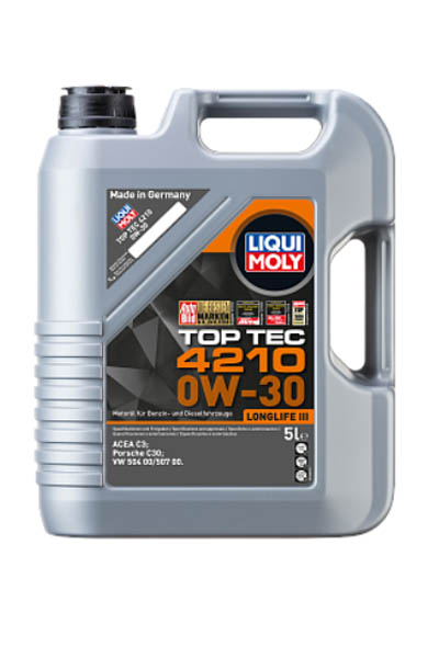 Масло моторное синтетическое LIQUI MOLY Top Tec 4210 0W-30 SN 5L