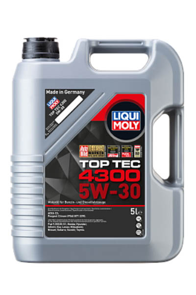 Масло моторное синтетическое LIQUI MOLY Top Tec 4300 5W-30 SP 5L