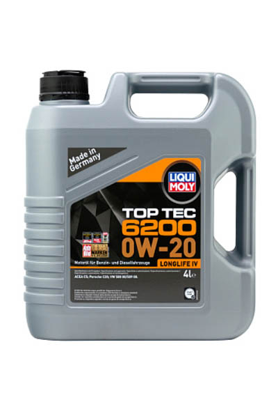 Масло моторное синтетическое LIQUI MOLY Top Tec 6200 0W-20 C5 4L